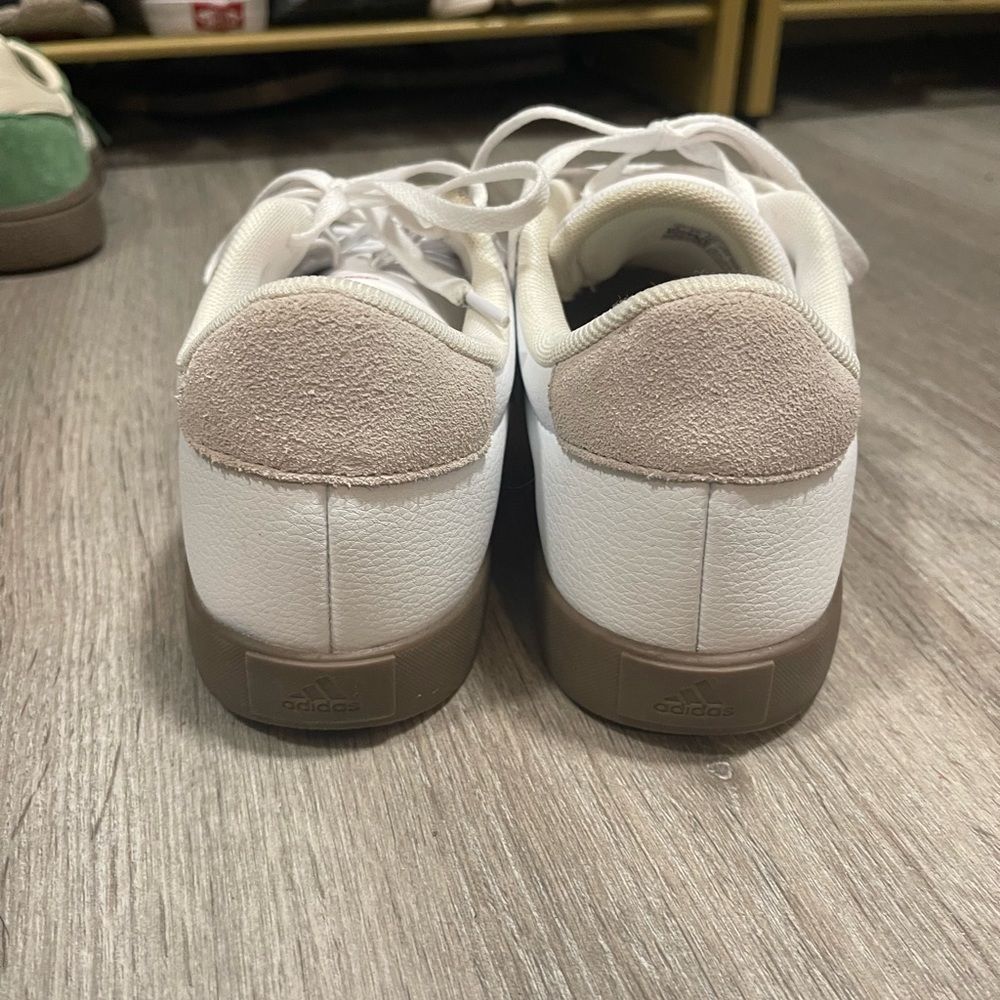 Adidas VL court White and Red Sneakers NEVER WOrn - Picture 3 of 5